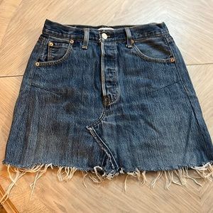 Re/Done Levi’s denim mini skirt sz 25